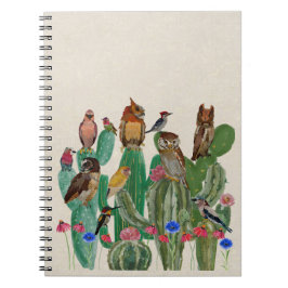 CADERNO ESPIRAL PÁSSAROS DO DESERTO