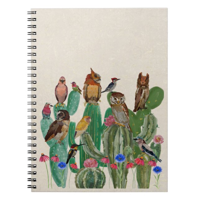 CADERNO ESPIRAL PÁSSAROS DO DESERTO (Frente)