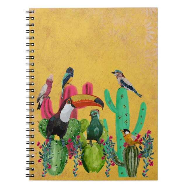 CADERNO ESPIRAL PÁSSAROS DO DESERTO (Frente)