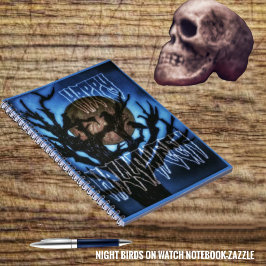 Caderno Espiral Pássaros Noturnos Em Observação