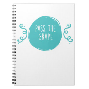 Caderno Espiral Passe a uva