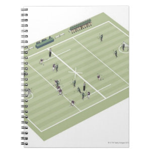 Caderno Espiral Passo e posições do Lacrosse