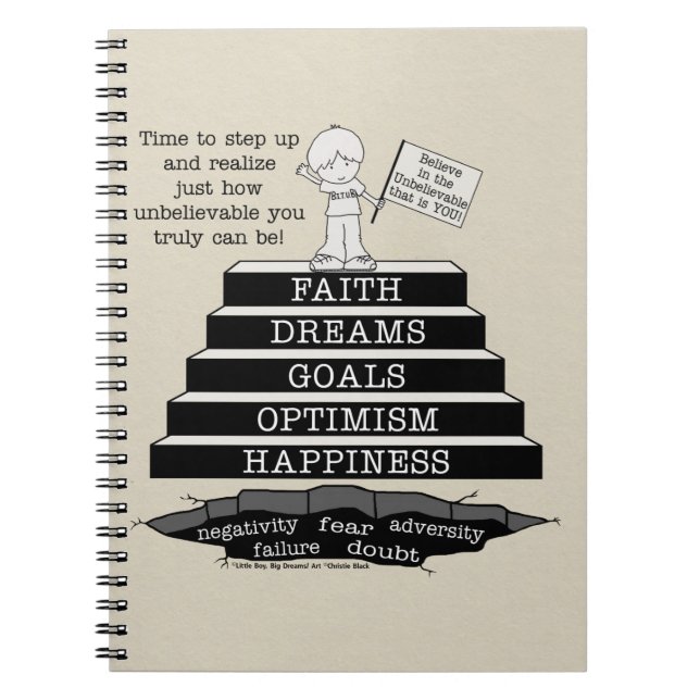 Caderno Espiral Passo para cima (Frente)