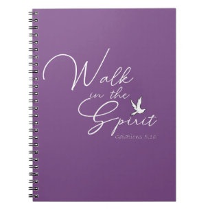 Caderno Espiral Passo Roxo na Versa da Bíblia Espirituosa