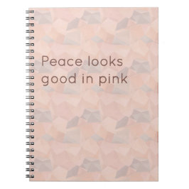 Caderno Espiral Pastel Geometric Pop | Blush Custom Notebook