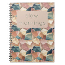 Pastel Geometric Pop | Muted Custom Notebook