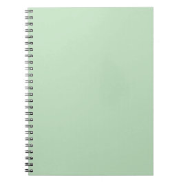 Caderno Espiral Pastel Mint Cor Sólida Minimalista