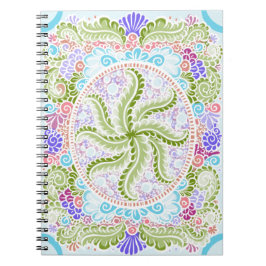 Caderno Espiral Pastel Nature Mandala Art