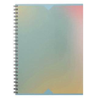 Caderno Espiral Pastel Ombre Notebook Soft Gradient Journal Front