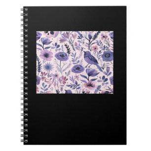 Caderno Espiral Pastel Pattern - Whimsigoth Cottagecore