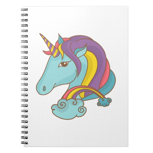 Caderno Espiral Pastel Unicorn (Frente)