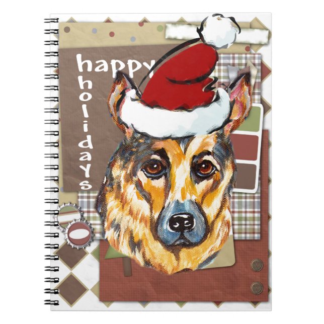 CADERNO ESPIRAL PASTOR ALEMAN DE NATAL (Frente)