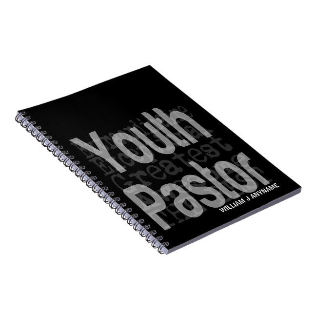 Caderno Espiral Pastor Jovem PERSONALIZADO (Lado Direito)