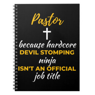 Caderno Espiral Pastor Porque o Demônio Duplo Ninja