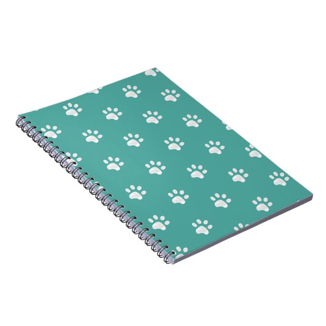 Caderno Espiral Patas Brancas em Azul Turquesa (Lado Direito)