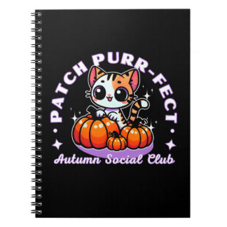 Caderno Espiral Patch Purr - Notebook com Patch de Pumpkin para Ca