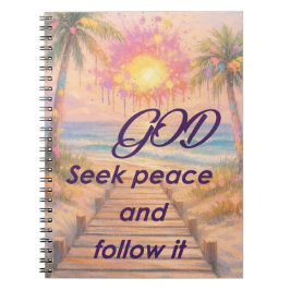 Caderno Espiral Path of Peace: Grace at Sunset