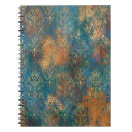 Caderno Espiral Pátina de Cooper Azul-Verde