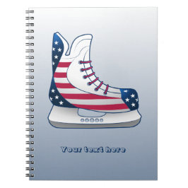 Caderno Espiral Patins de Hóquei dos EUA