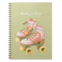 Patins de Rodas com Cordões Rosa Bege Verde
