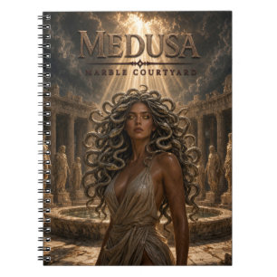 Caderno Espiral Pátio de Mármore da Medusa Cinema Escuro