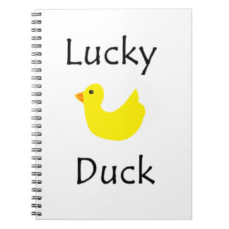 Caderno Espiral Pato afortunado