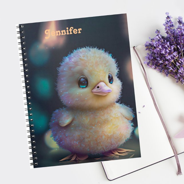 Caderno Espiral Pato branco personalizado branco primo-branco (Criador carregado)