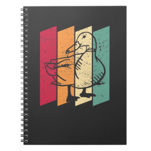 Caderno Espiral Pato Retro