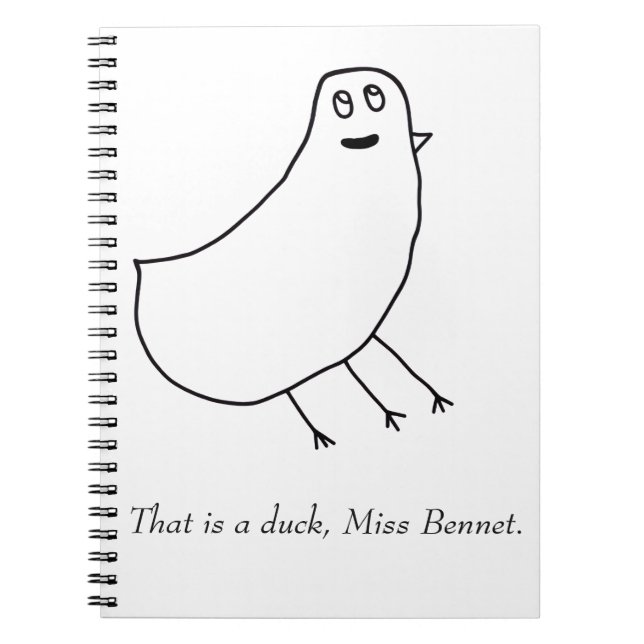 Caderno Espiral Pato TOBS (Frente)