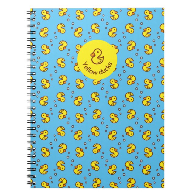 Caderno Espiral Patos amarelos notebook (Frente)