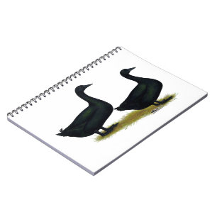 Caderno Espiral Patos: Black Cayugas