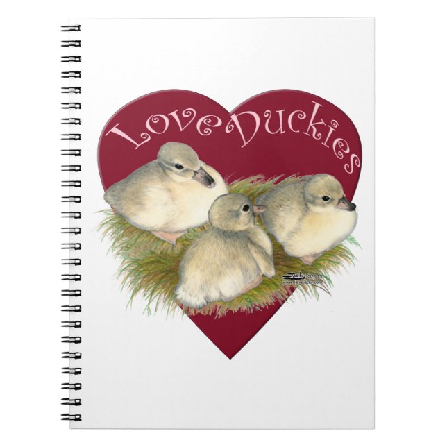 Caderno Espiral Patos de amor (Frente)