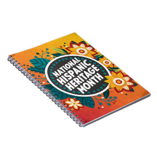 Caderno Espiral Patrimônio Nacional Hispânico Vibrante Mês