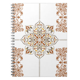 Caderno Espiral Patrimônio Oriental - Notebook Ornamental Clássico