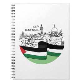 Caderno Espiral Patrimônio Palestiniano e Esperança: Voltaremos