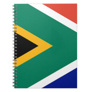 Caderno Espiral Patriotic South Africa flag Bokke