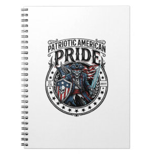 Caderno Espiral Patriótico Fantasma Patriota Horror Monstro Patrio