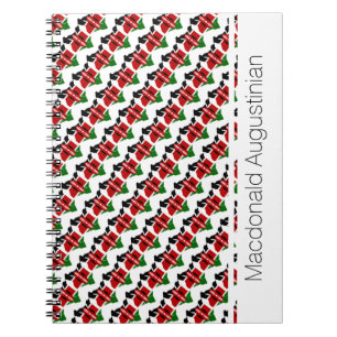 Caderno Espiral Patriótico Personalizado do Sinalizador KENYA