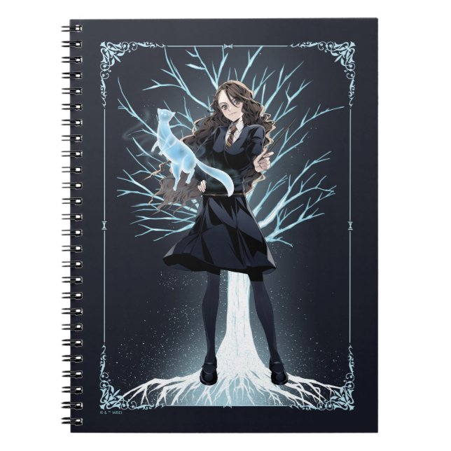 Caderno Espiral Patronus do Anime Hermione Granger (Frente)