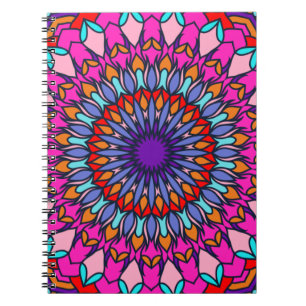 Caderno Espiral Patterno Summer Fashion Colorful Vintage Trendy