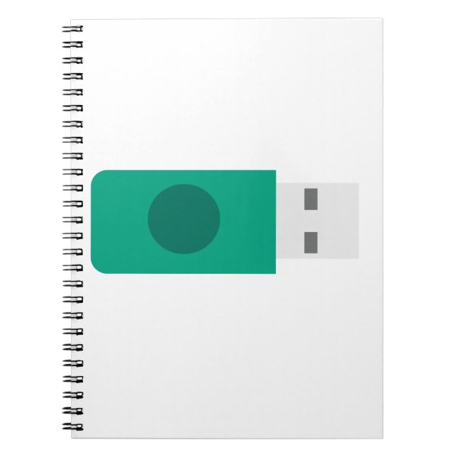 Caderno Espiral Pau USB (Frente)
