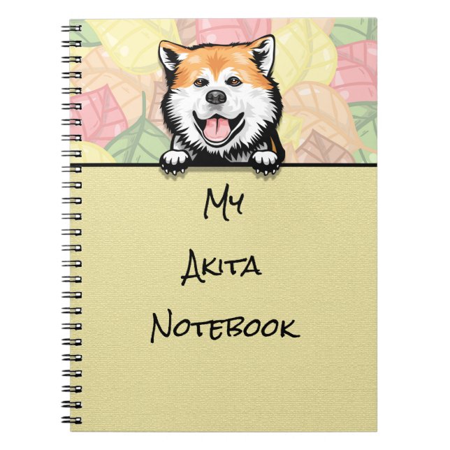 Caderno Espiral Pauking Cute Akita (Frente)