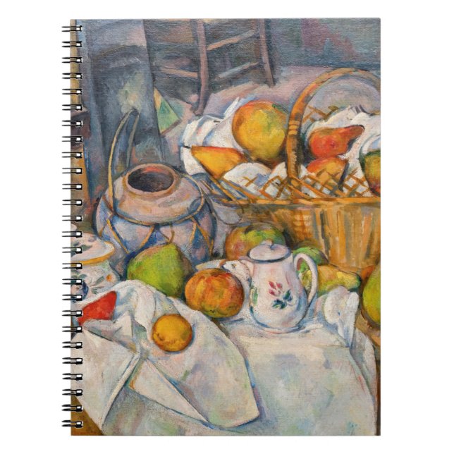 Caderno Espiral Paul Cezanne - A Vida Estática com o Cesto (Frente)