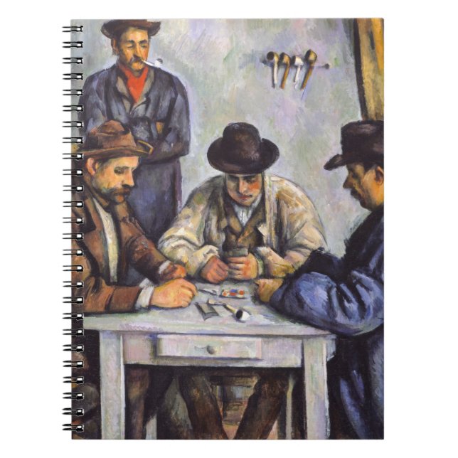 Caderno Espiral Paul Cezanne - Os Jogadores De Cartão (Frente)