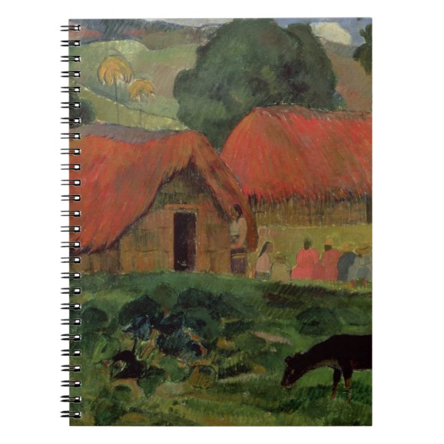 Caderno Espiral Paul Gauguin | as três cabanas, Tahiti, 1891-92 (Frente)