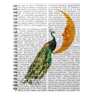 Caderno Espiral Pavão na Lua
