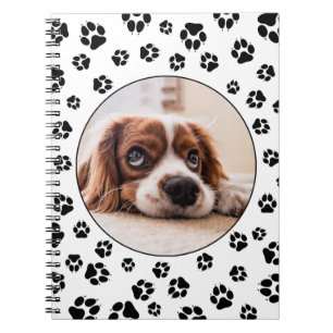 Caderno Espiral Pawprint Puppy Photo