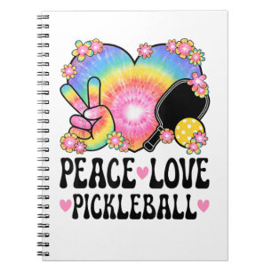 Caderno Espiral Paz Amor Pickleball