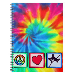 Caderno Espiral Paz, amor, salto alto