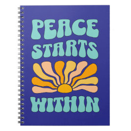 Caderno Espiral Paz começa dentro